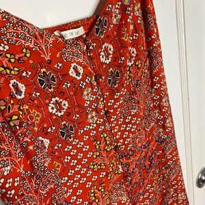 Boho floral print dress